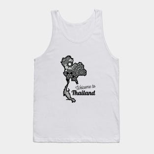 Welcome to Thailand classic Thailand map ,Brafdesign Tank Top